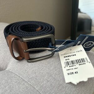 Men's Navy Blue Woven Belt